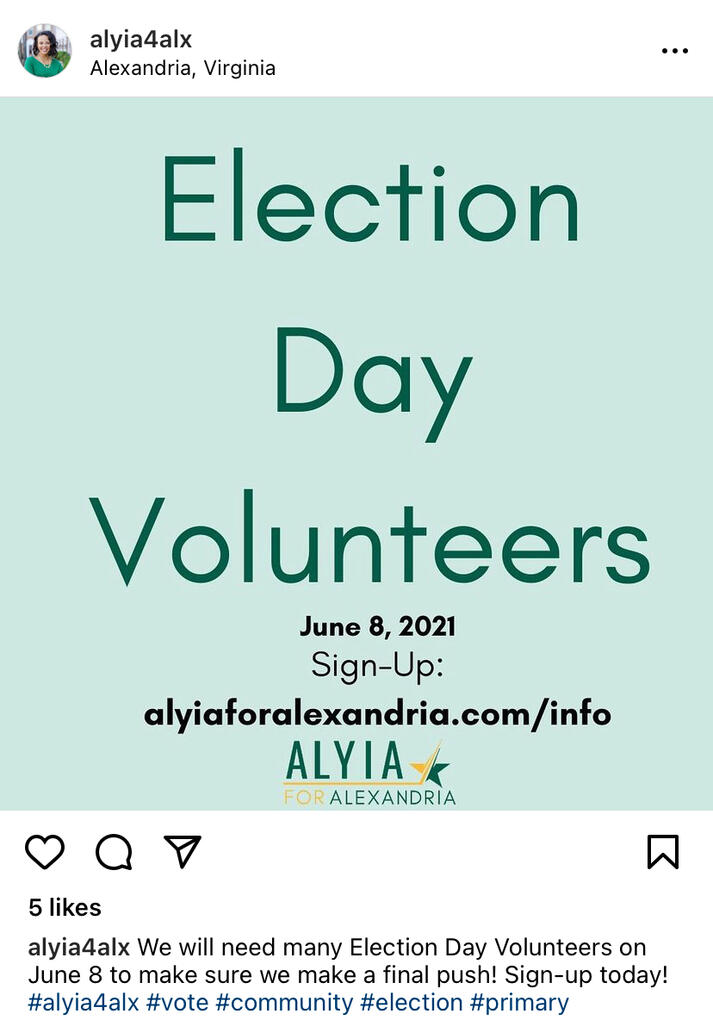 Instagram post & social icons